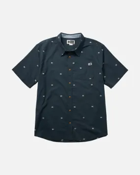 Pennant Navy S/S Woven