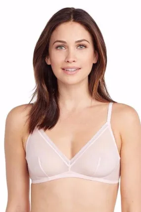 Petite Cotton Mesh Bralette - Blush