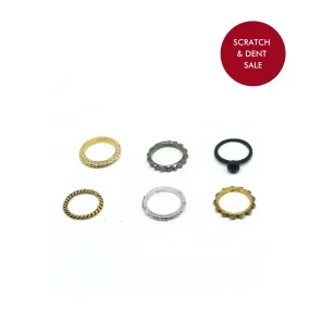 Products Black And Bold Ring Set - Sample