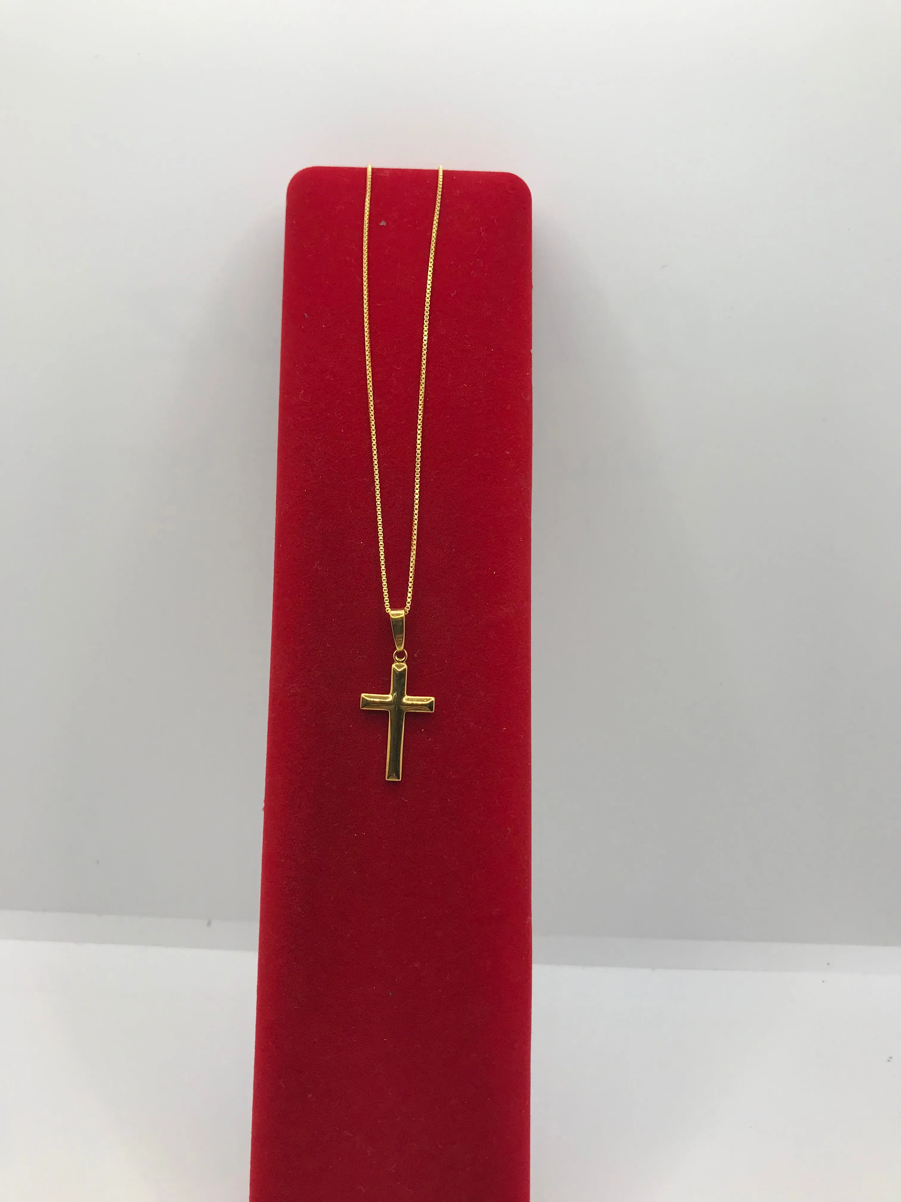 Sterling silver gold filled cross necklace