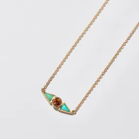 Sunstone & Turquoise Eye Necklace