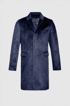 Suri Alpaca Notched Lapel Overcoat