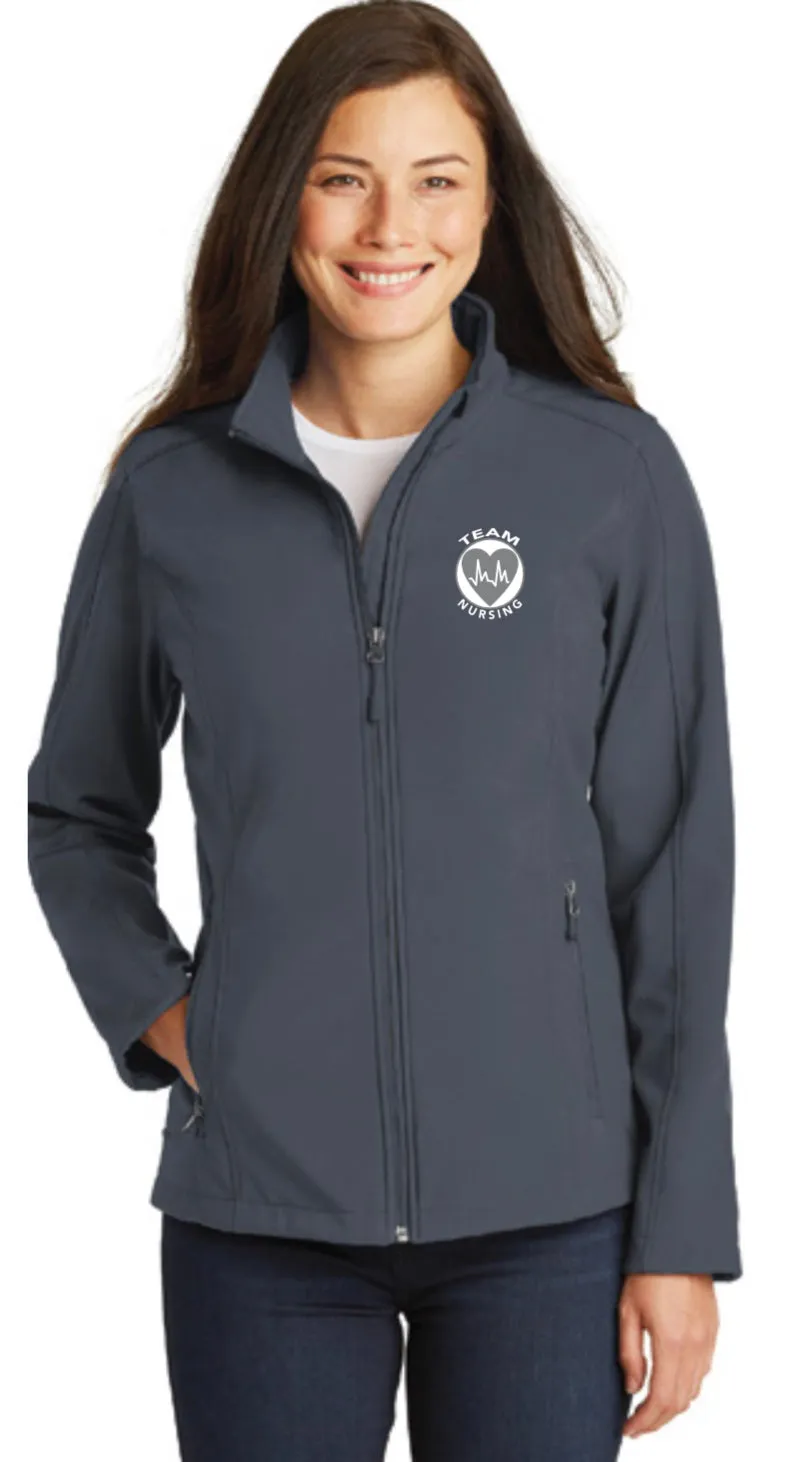 Team Nursing Soft Shell Jackets for LADIES~CUSTOMIZABLE WITH NAME & CREDENTIALS