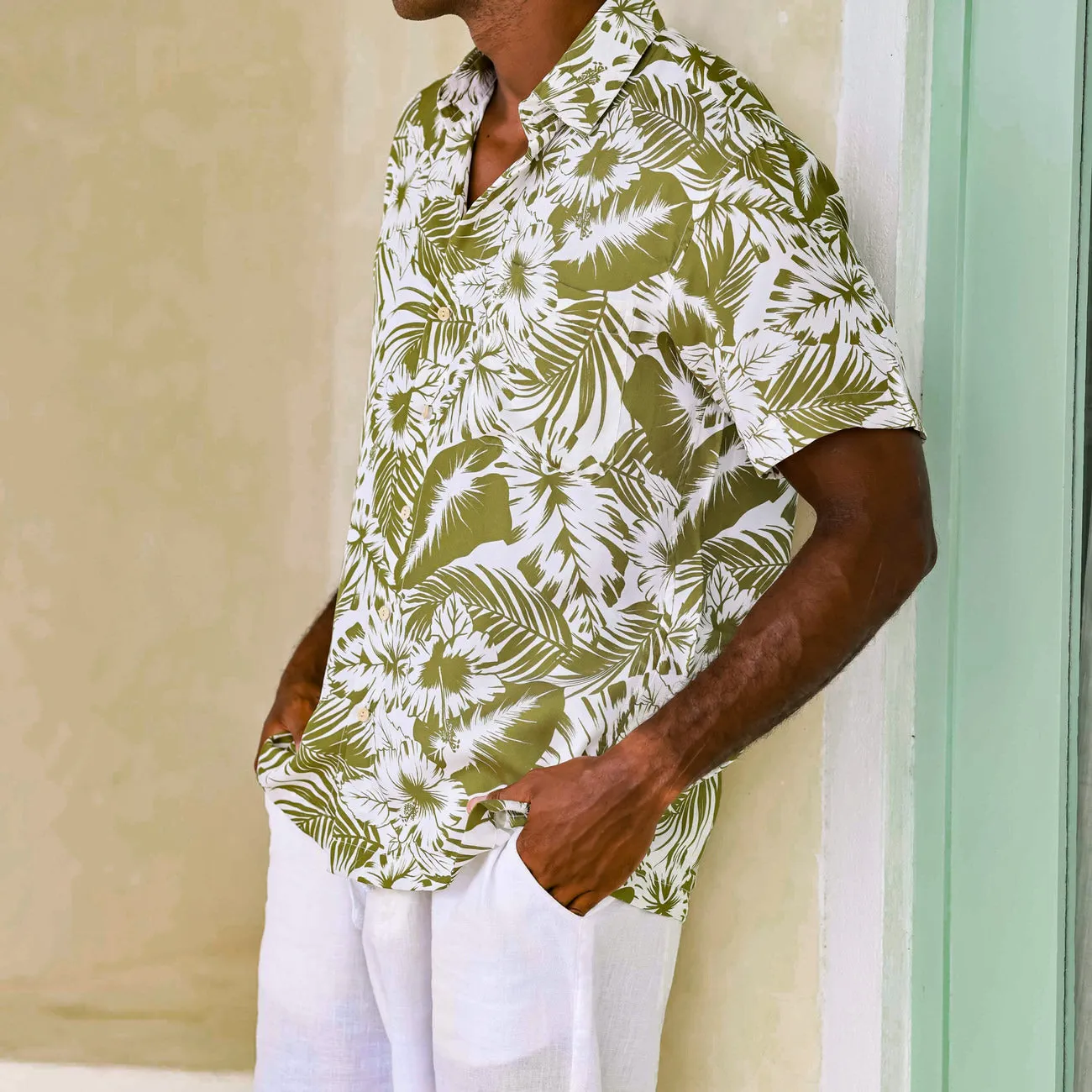 The Bali Hai - Short Sleeve Tropical Silk Shirt