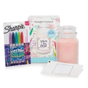 Yankee Candle & Sharpie Set - Customizable Candle - Pink Sands